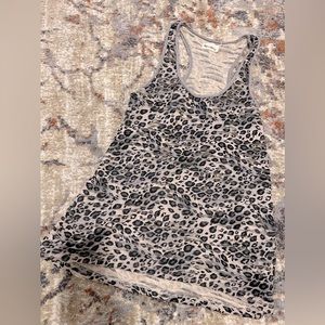 [by corpus] Leopard Print Burnout Racerback Tank Top